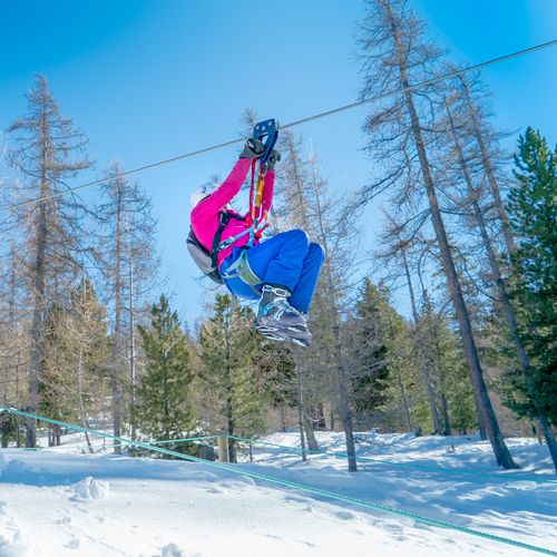 Tyrolienne géante à Risoul